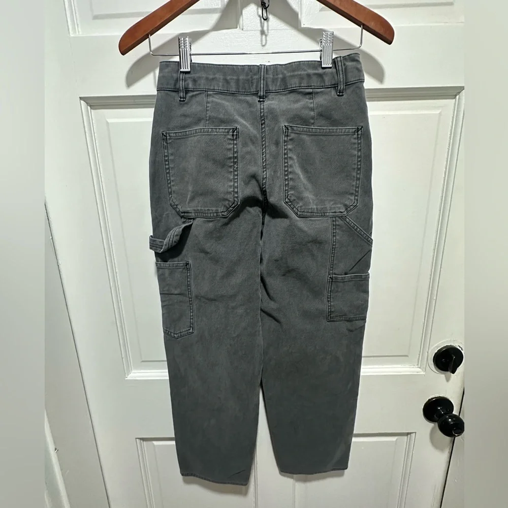 Aritzia Wilfred Free Brennan Gray Cargo Carpenter Utility Pants Size 2 EUC